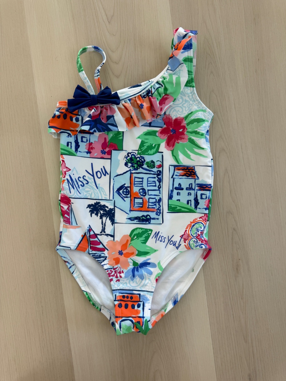 Gymboree Girl’s Swimsuit “Miss you” Vacation Vibes